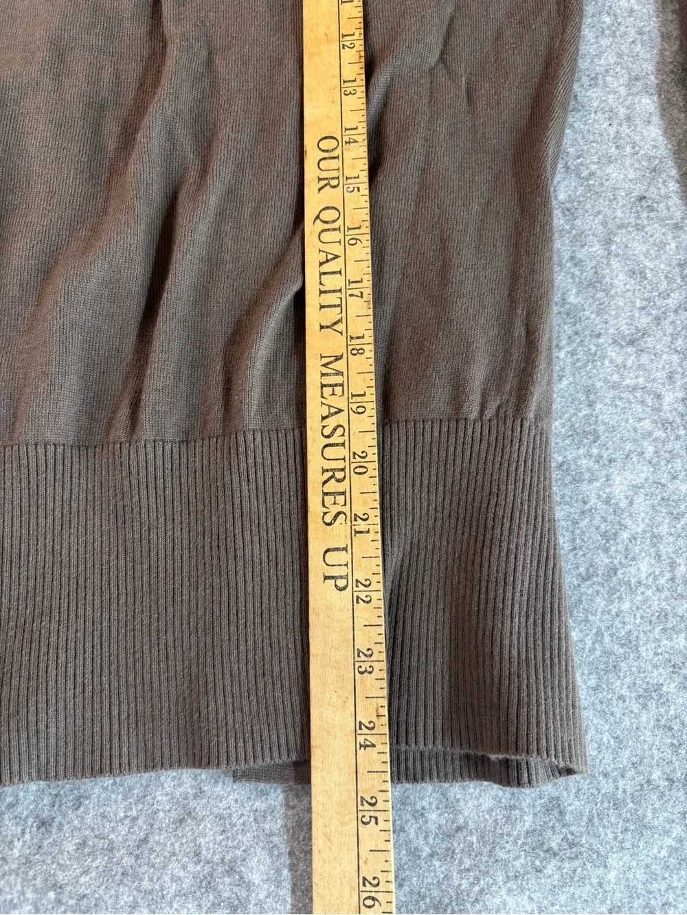 Banana Republic Brown Crochet-Yoke Button Cardigan